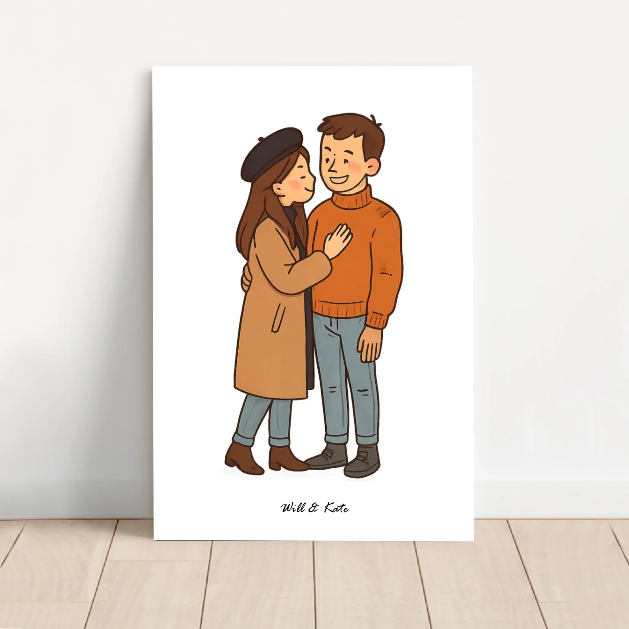 Personalized Canvas β Custom Couple Portrait