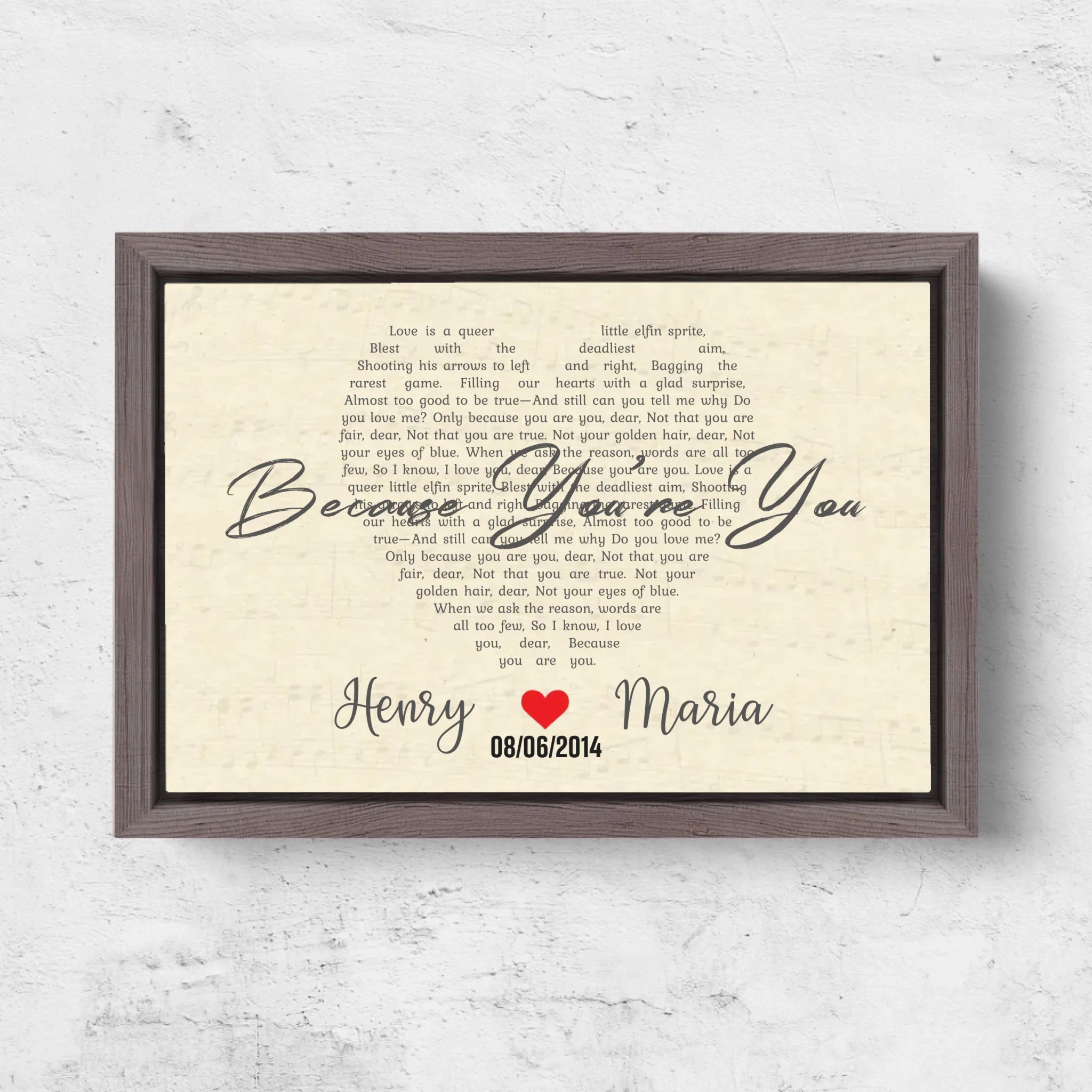 Horizontal Framd Canvas-Ovak