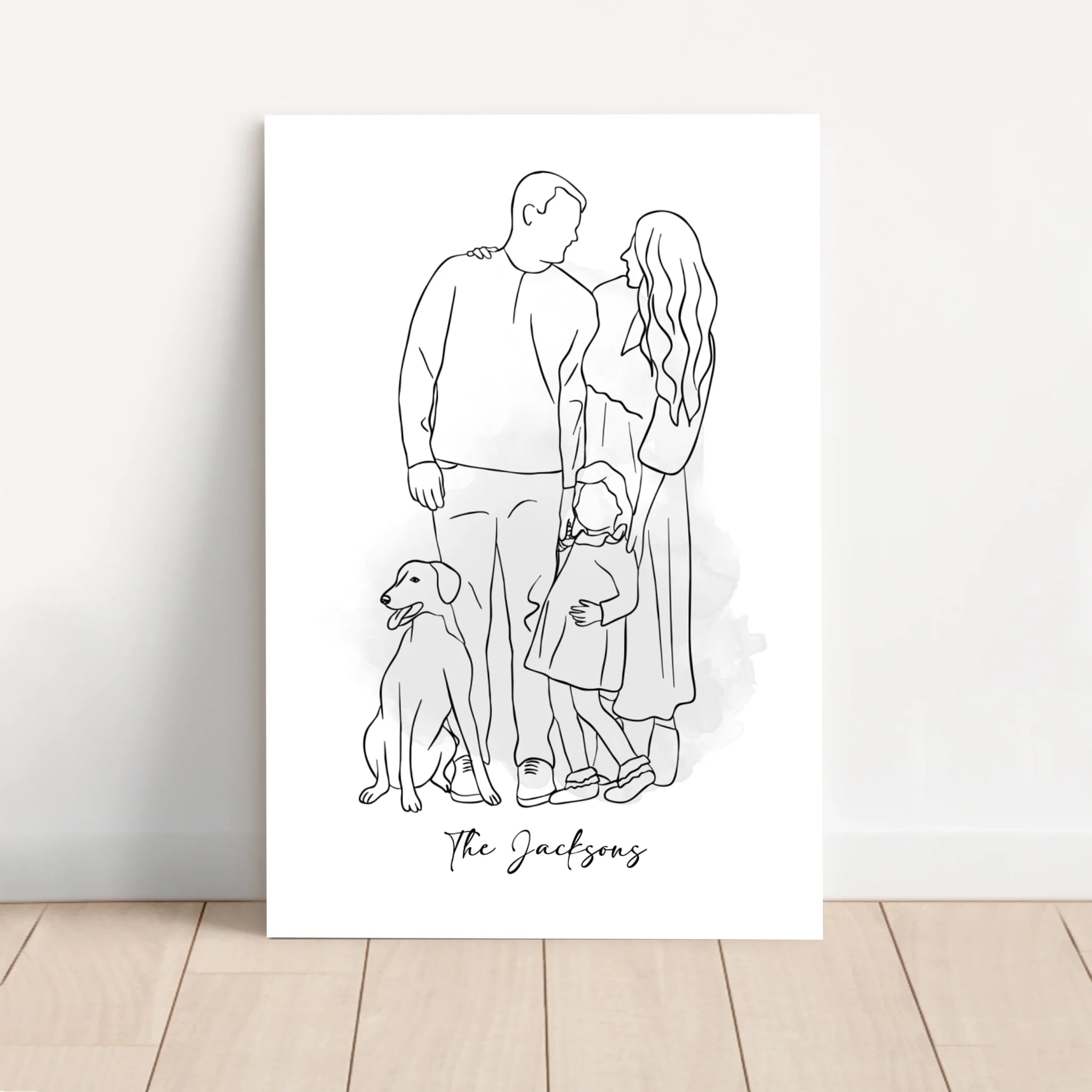 Personalized Canvas β One Line Drawing