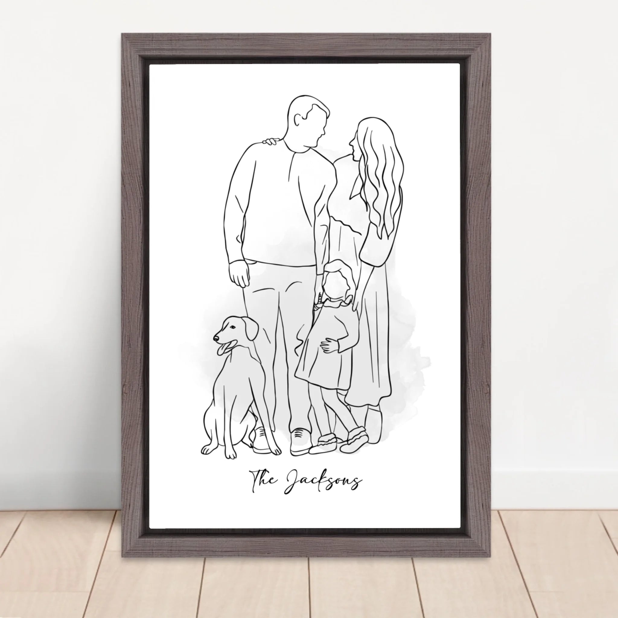 Vertical Framed Canvas-Oak 2026