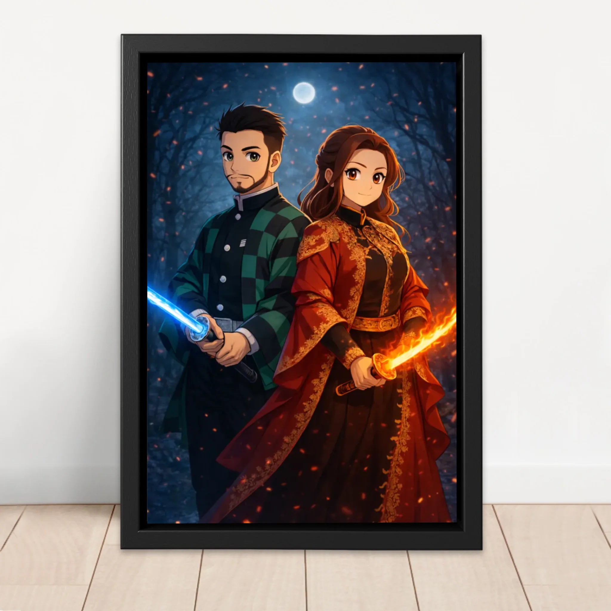 Personalized Canvas – Demon Fighter Portrait