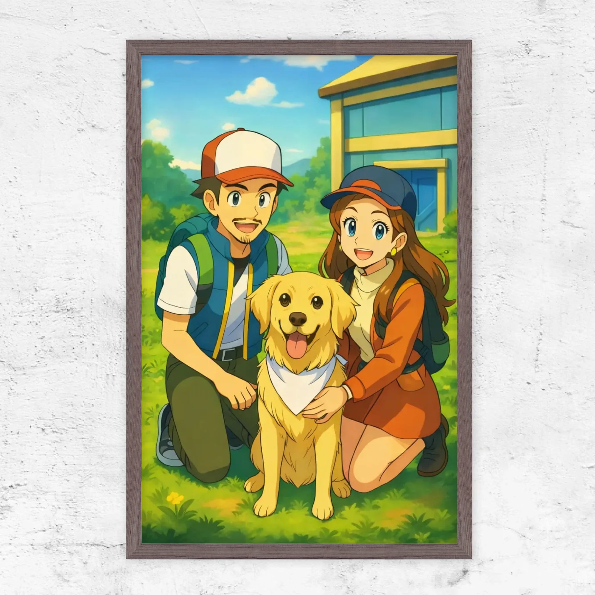 Vertical Framed Poster-Oak-1