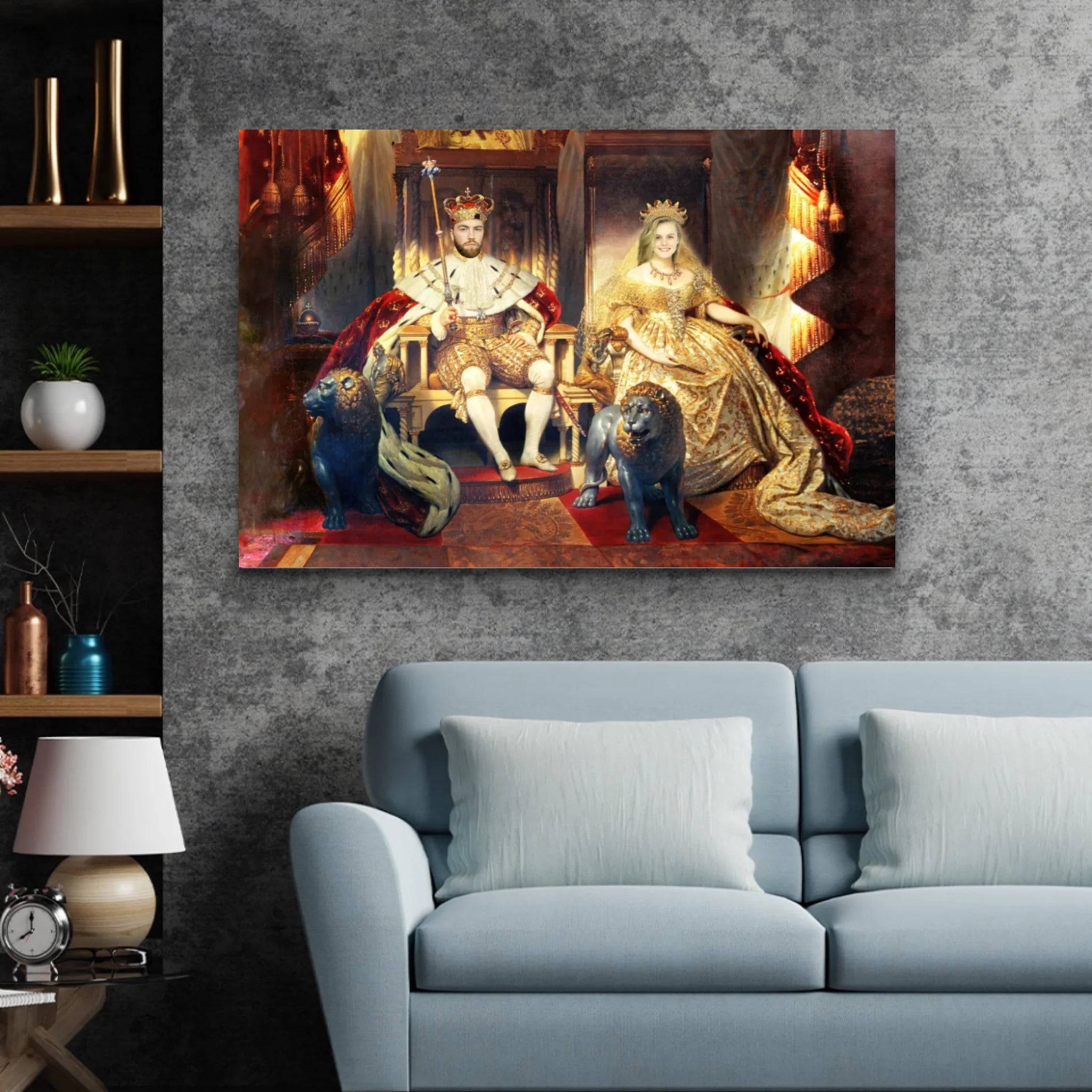 Personalized Canvas – The King And Queen