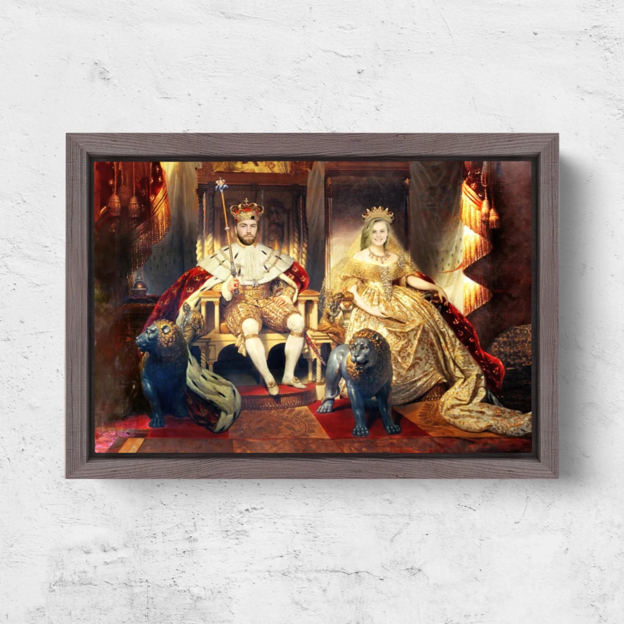 Horizontal Framd Canvas-Ovak