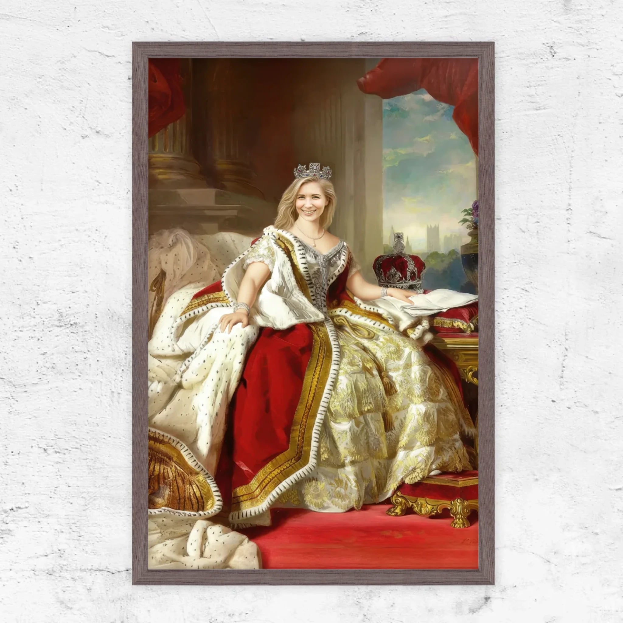 Vertical Framed Poster-Oak-1