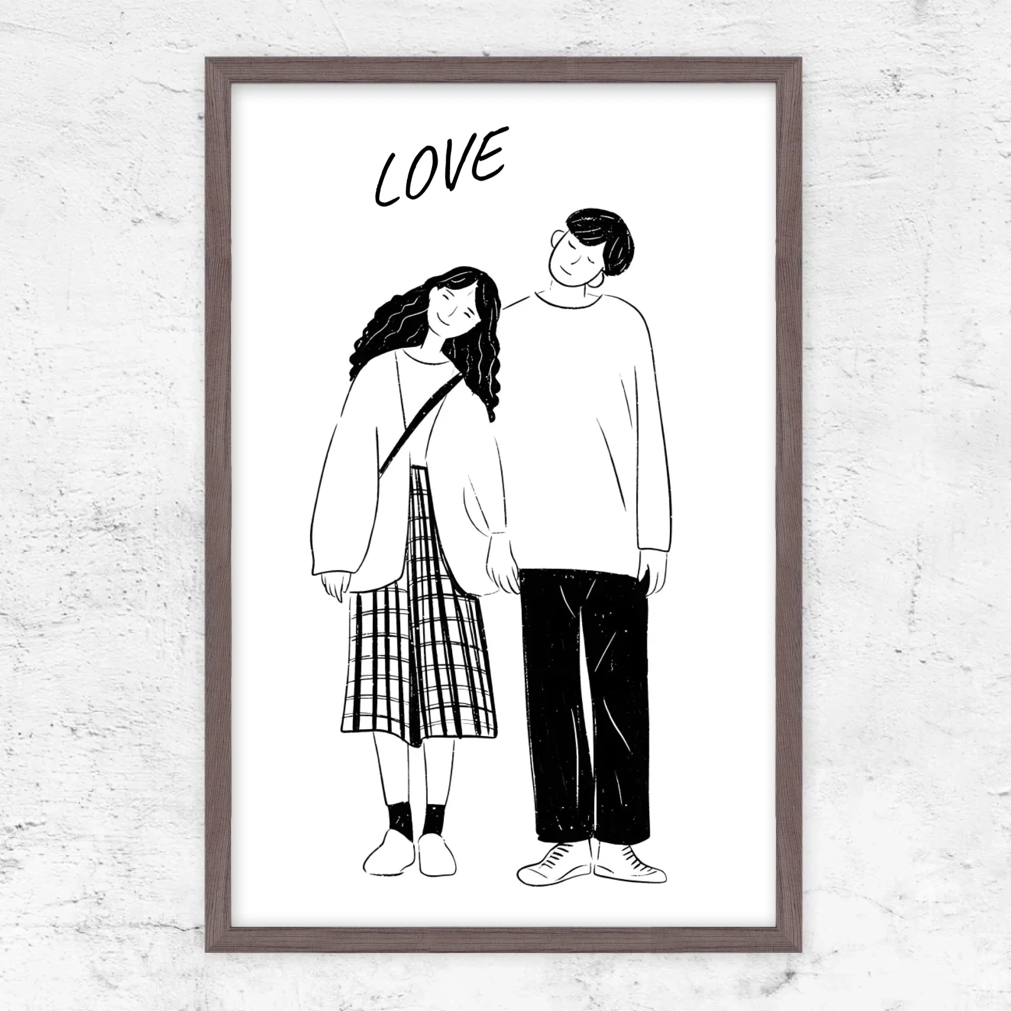 Vertical Framed Poster-Oak-2