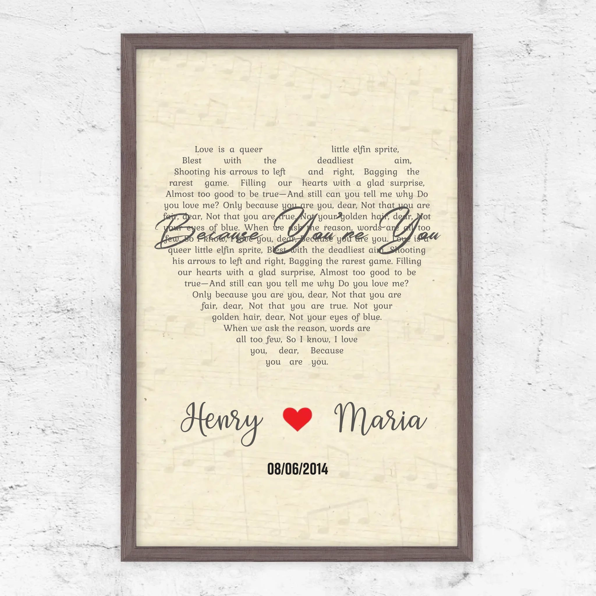 Vertical Framed Poster-Oak-2