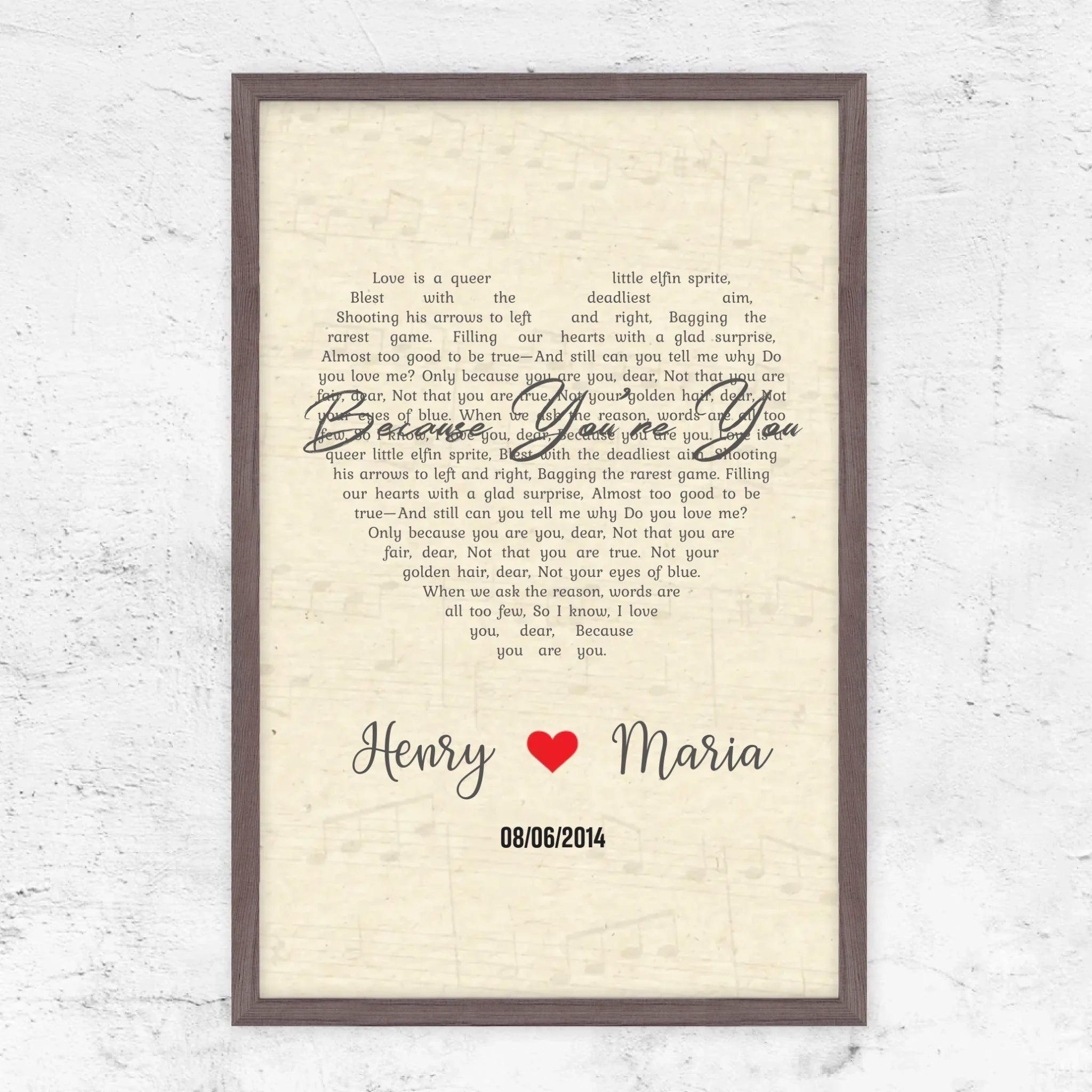 Vertical Framed Poster-Oak-1