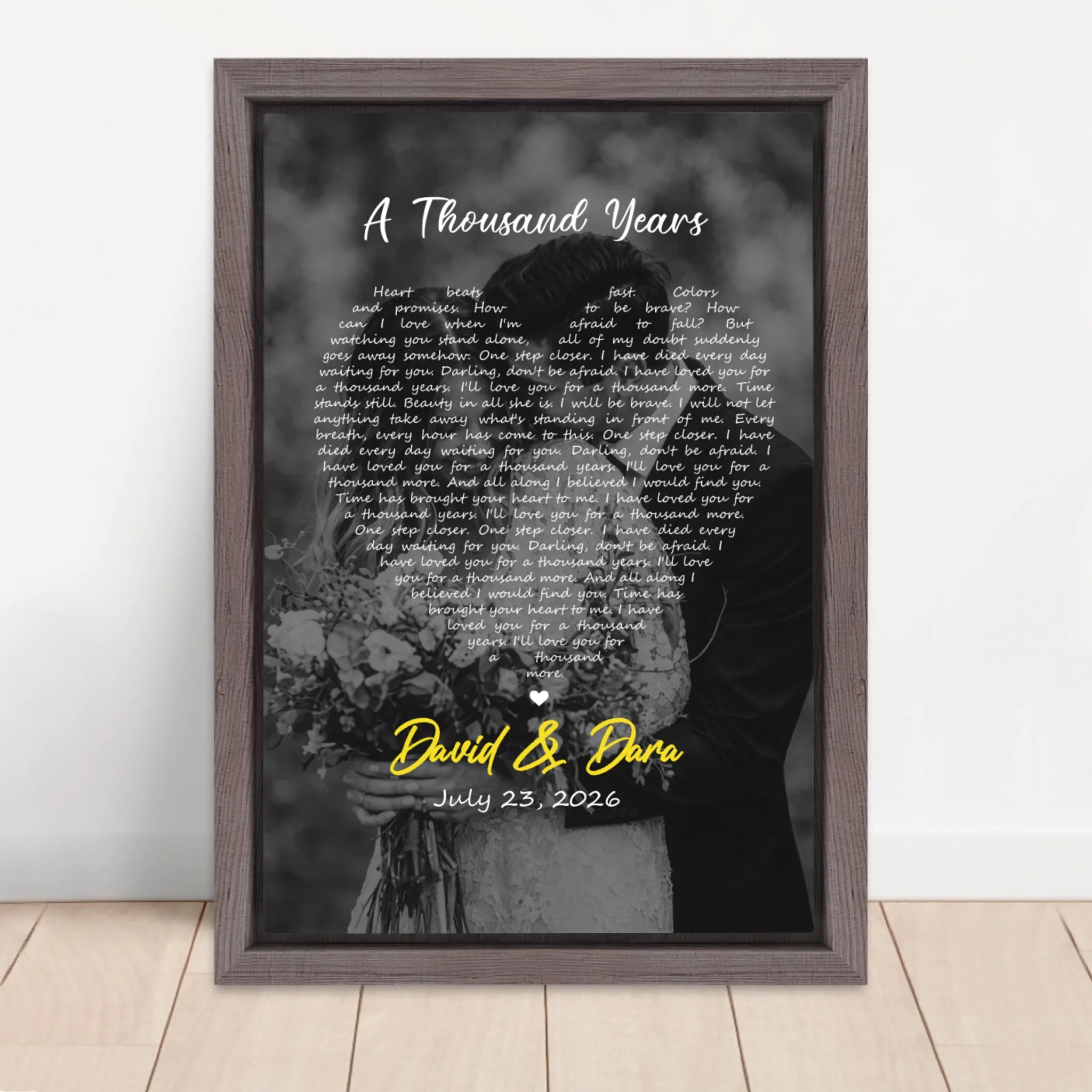 Vertical Framed Canvas-Oak 2026