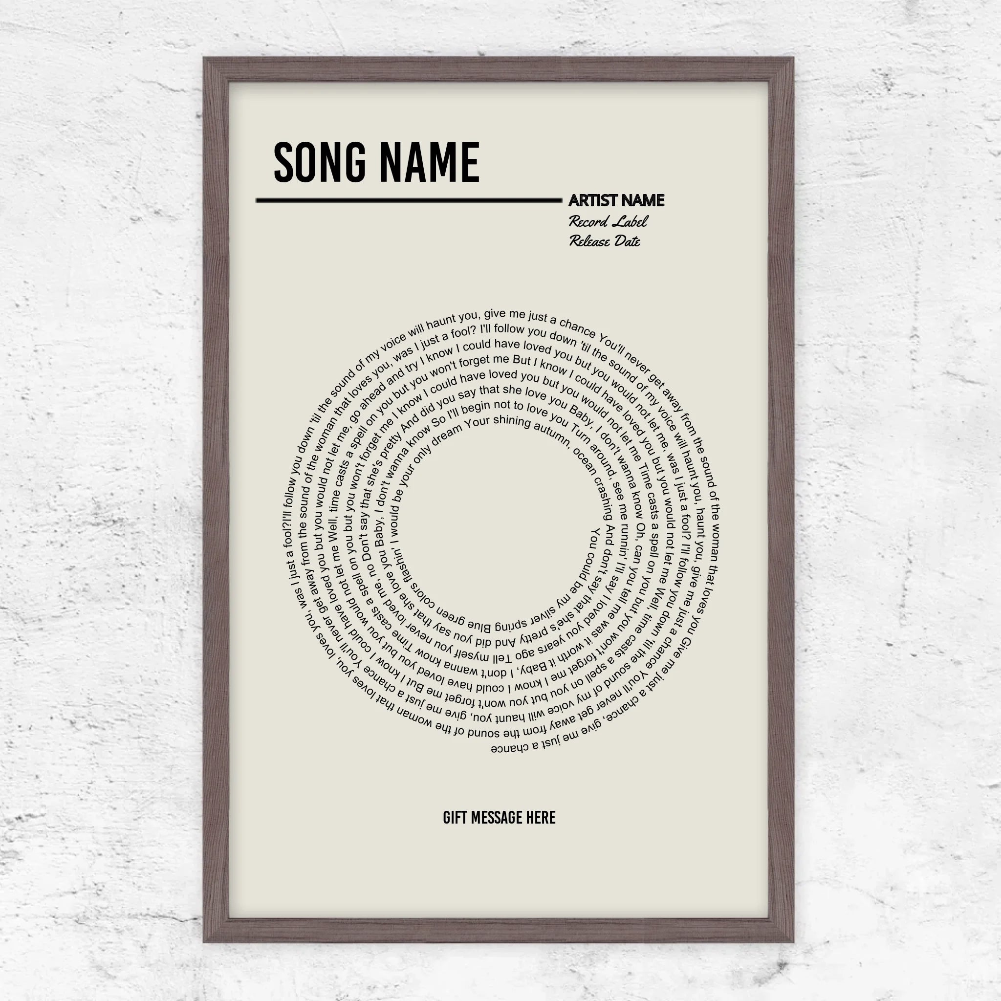 Vertical Framed Poster-Oak-2