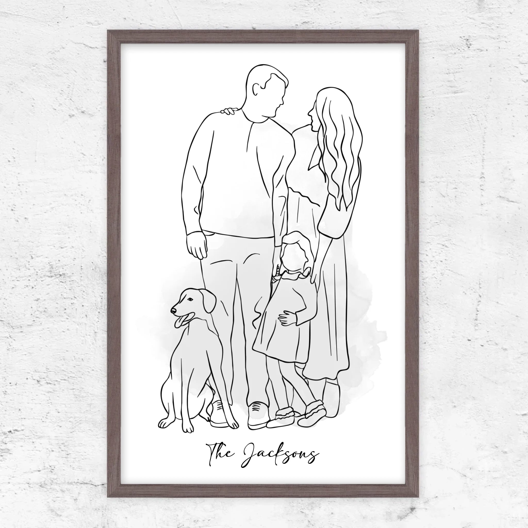 Vertical Framed Poster-Oak-2