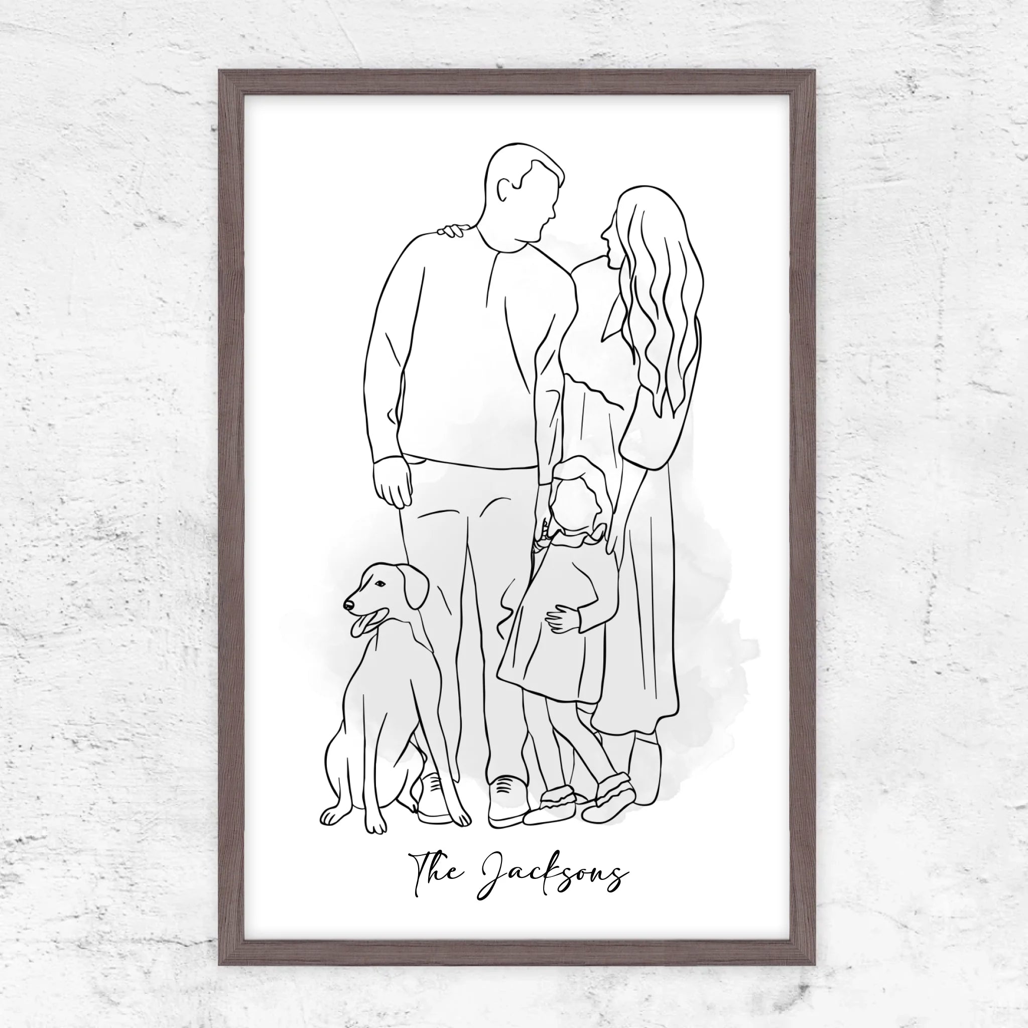 Vertical Framed Poster-Oak-1