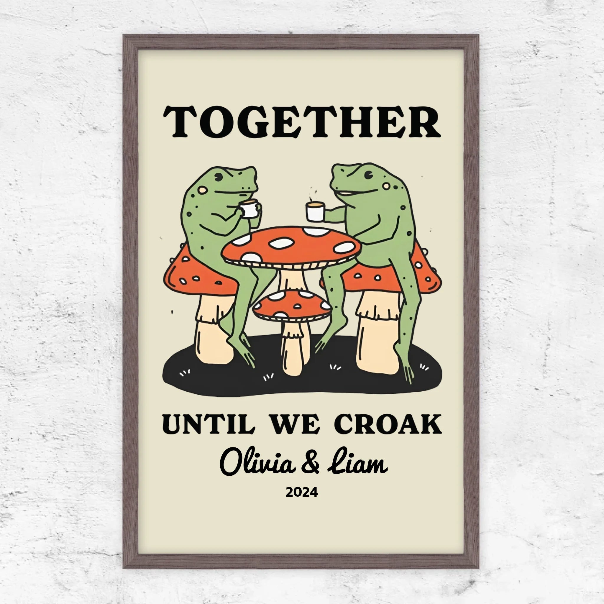 Vertical Framed Poster-Oak-2