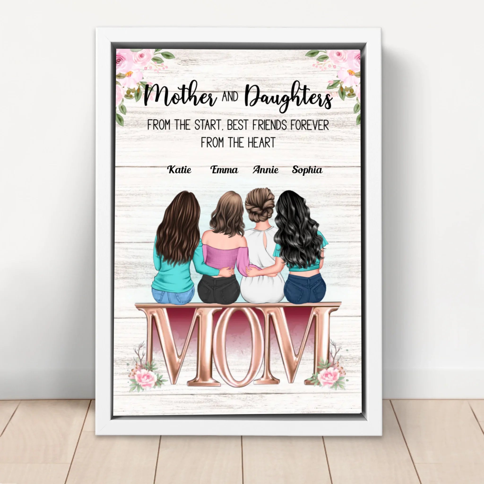 Personalized Canvas "Mother and Daughter"