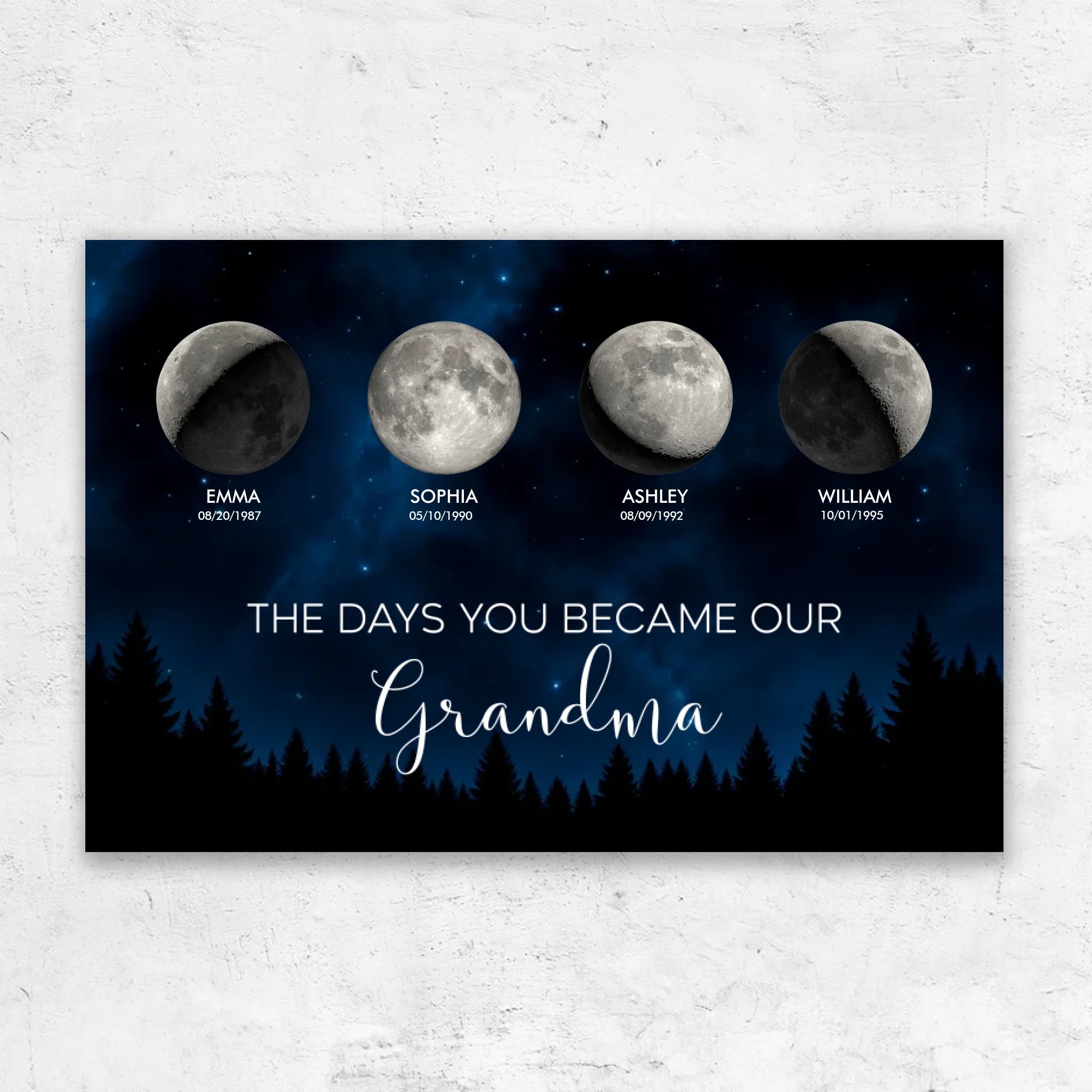 Personalized Canvas β The Days You Became Our Grandma