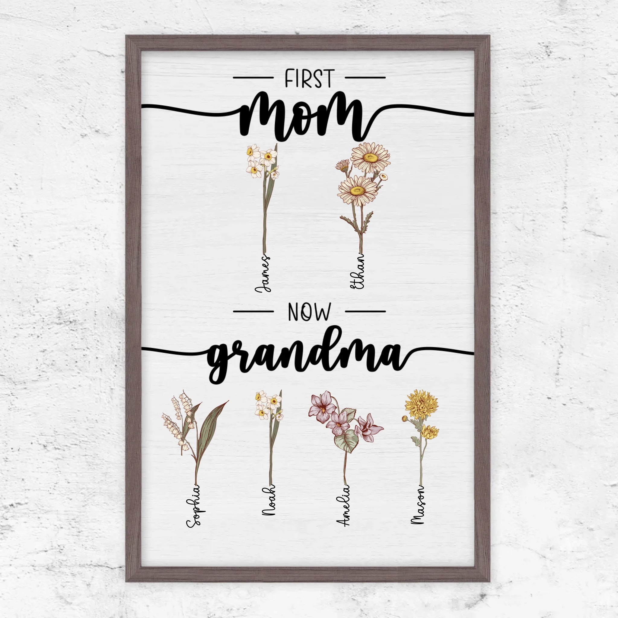 Vertical Framed Poster-Oak-2