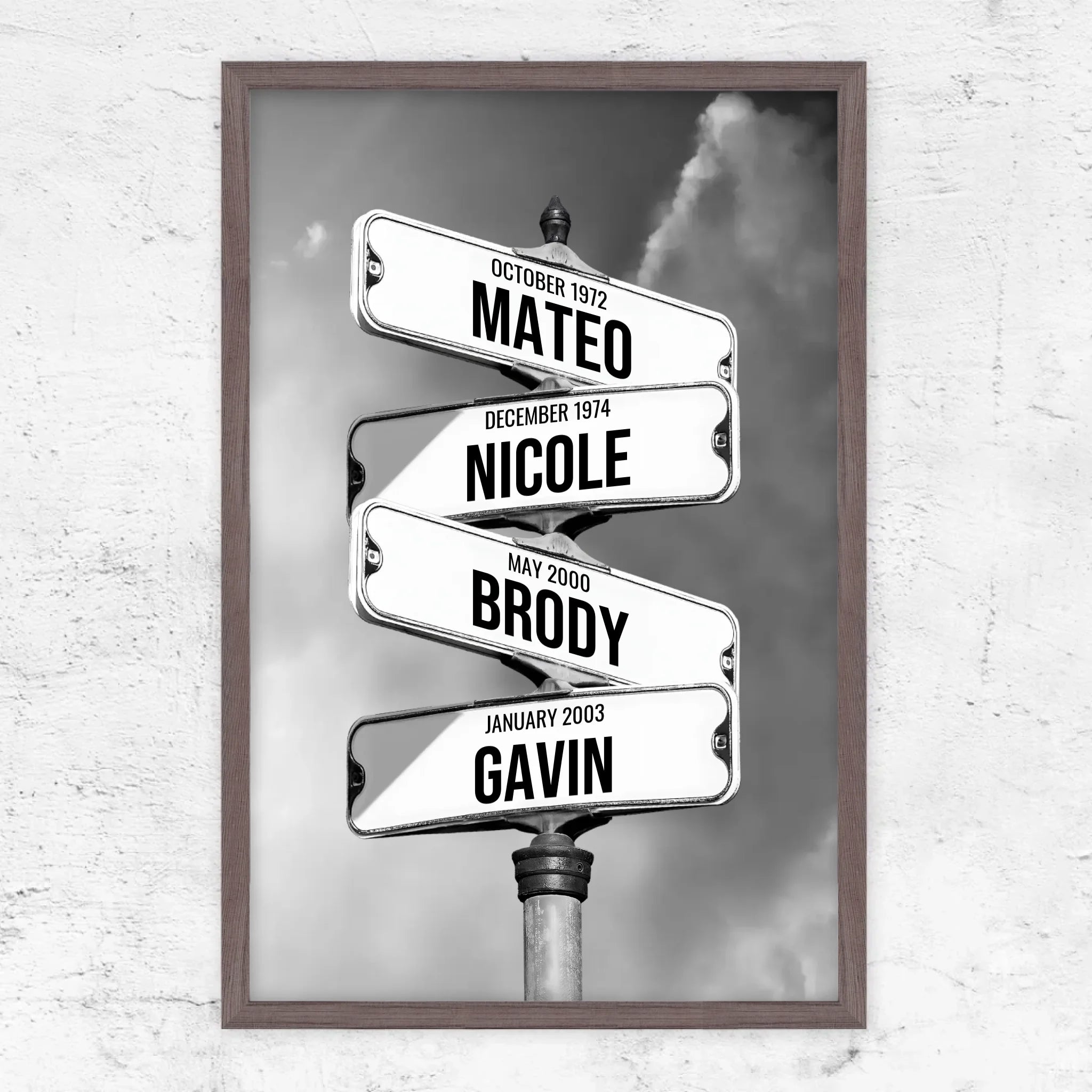 Vertical Framed Poster-Oak-2