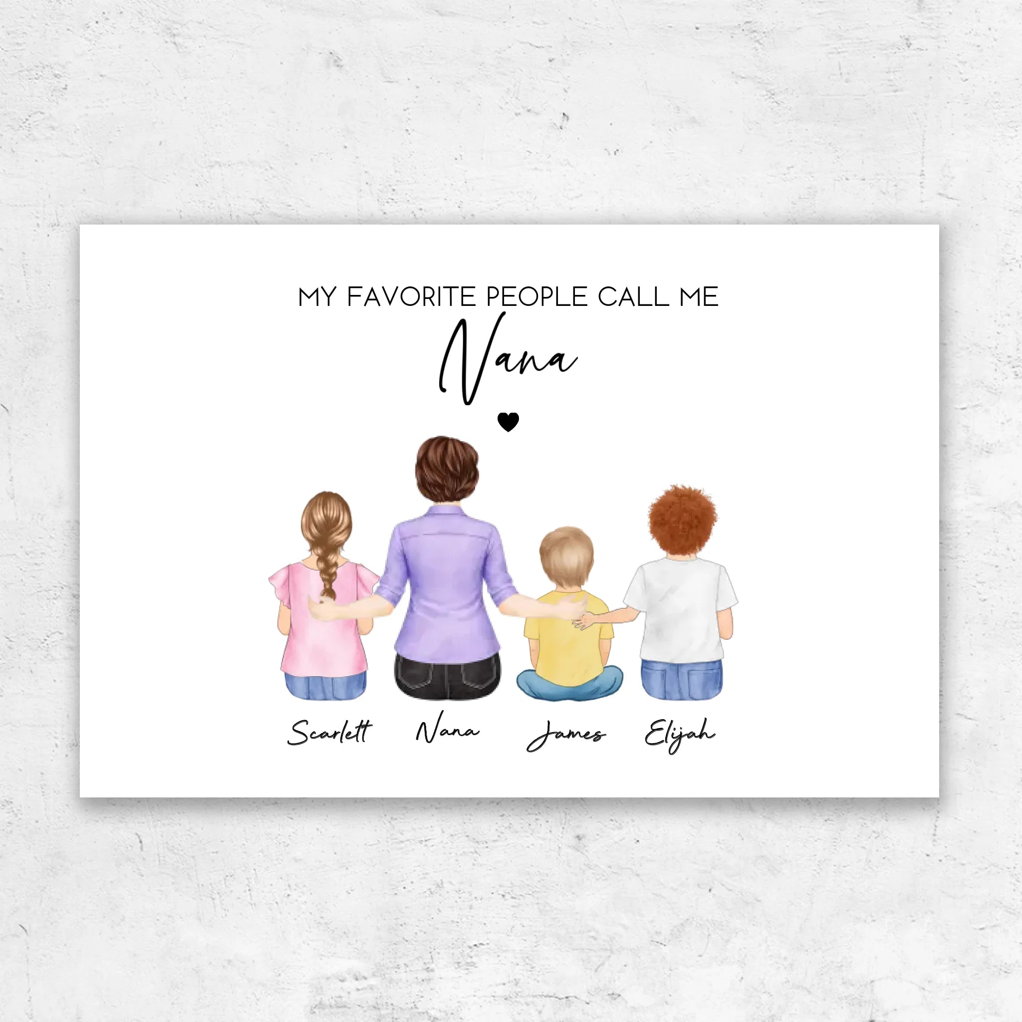 Personalized Canvas β My Favorite People Call Me Grandma