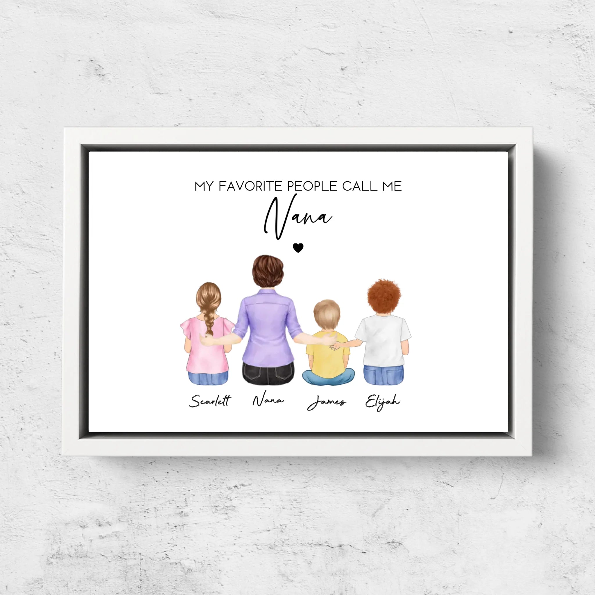 Personalized Canvas – My Favorite People Call Me Grandma