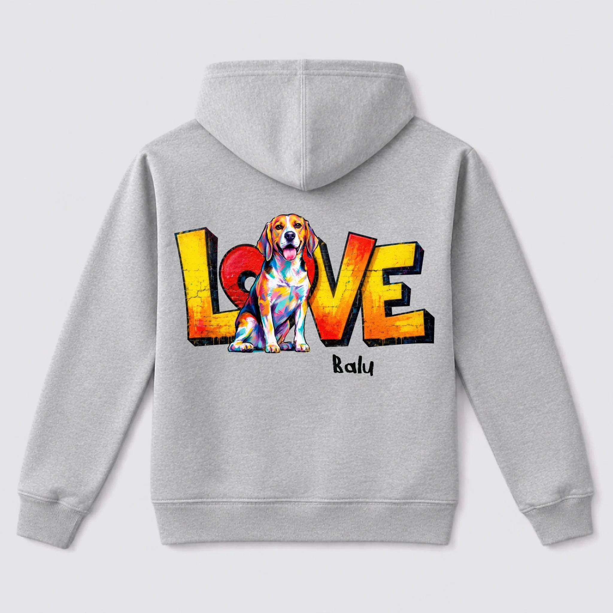 Back hoodie Sport Grey