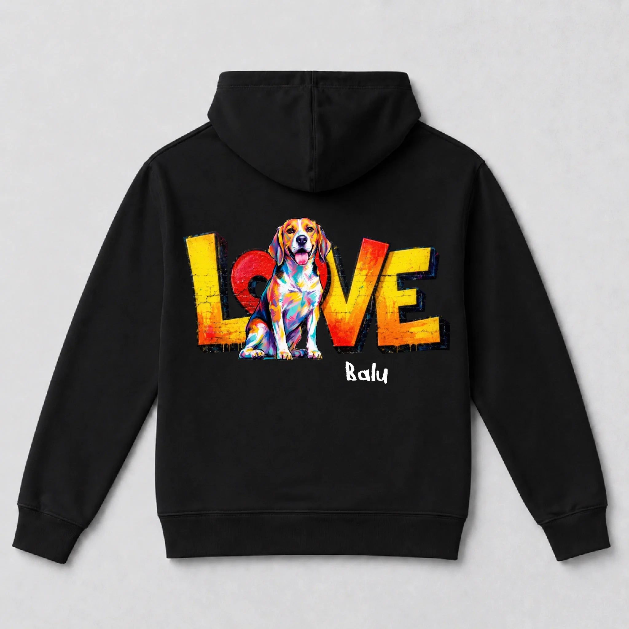 Back hoodie Black