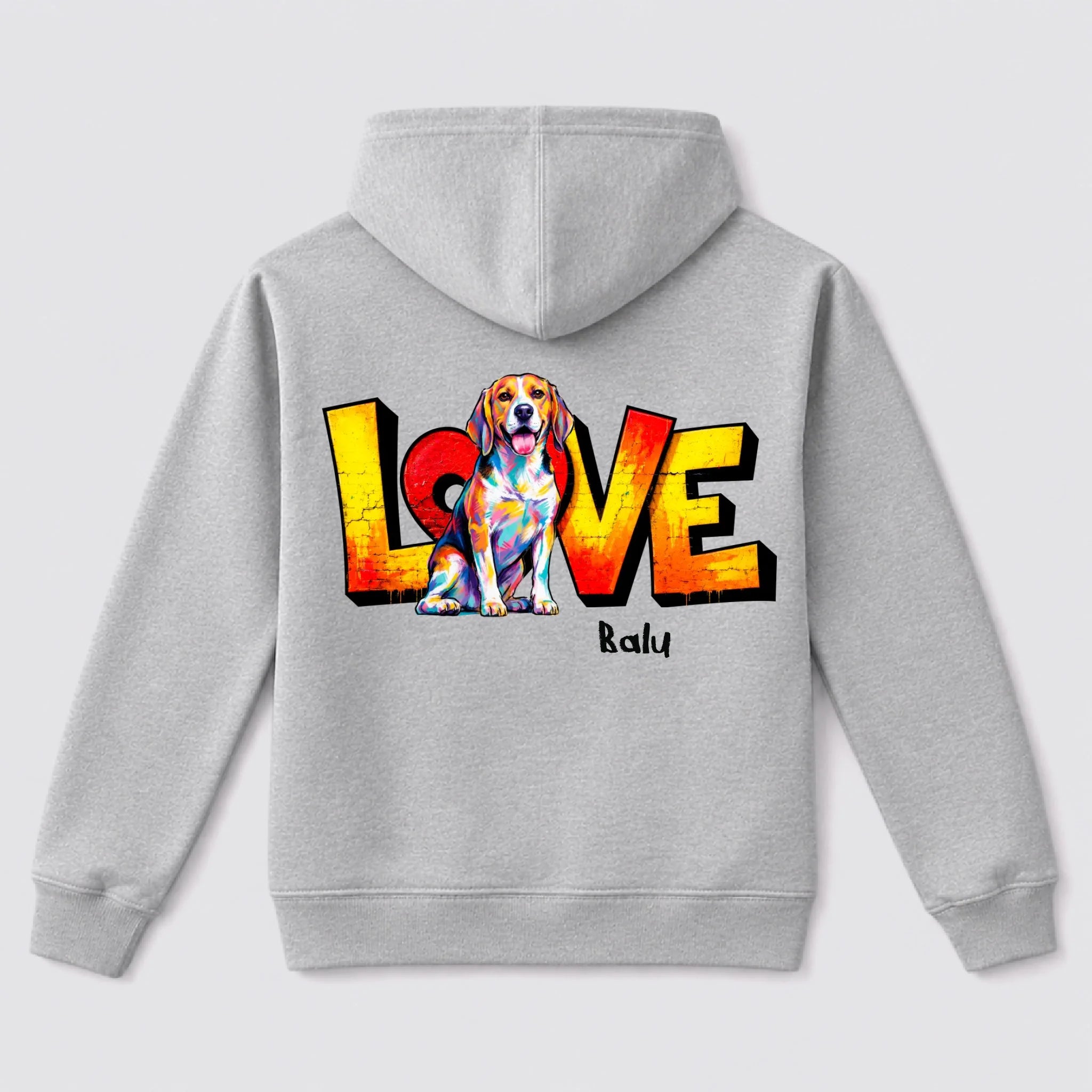 Back hoodie Sport Grey