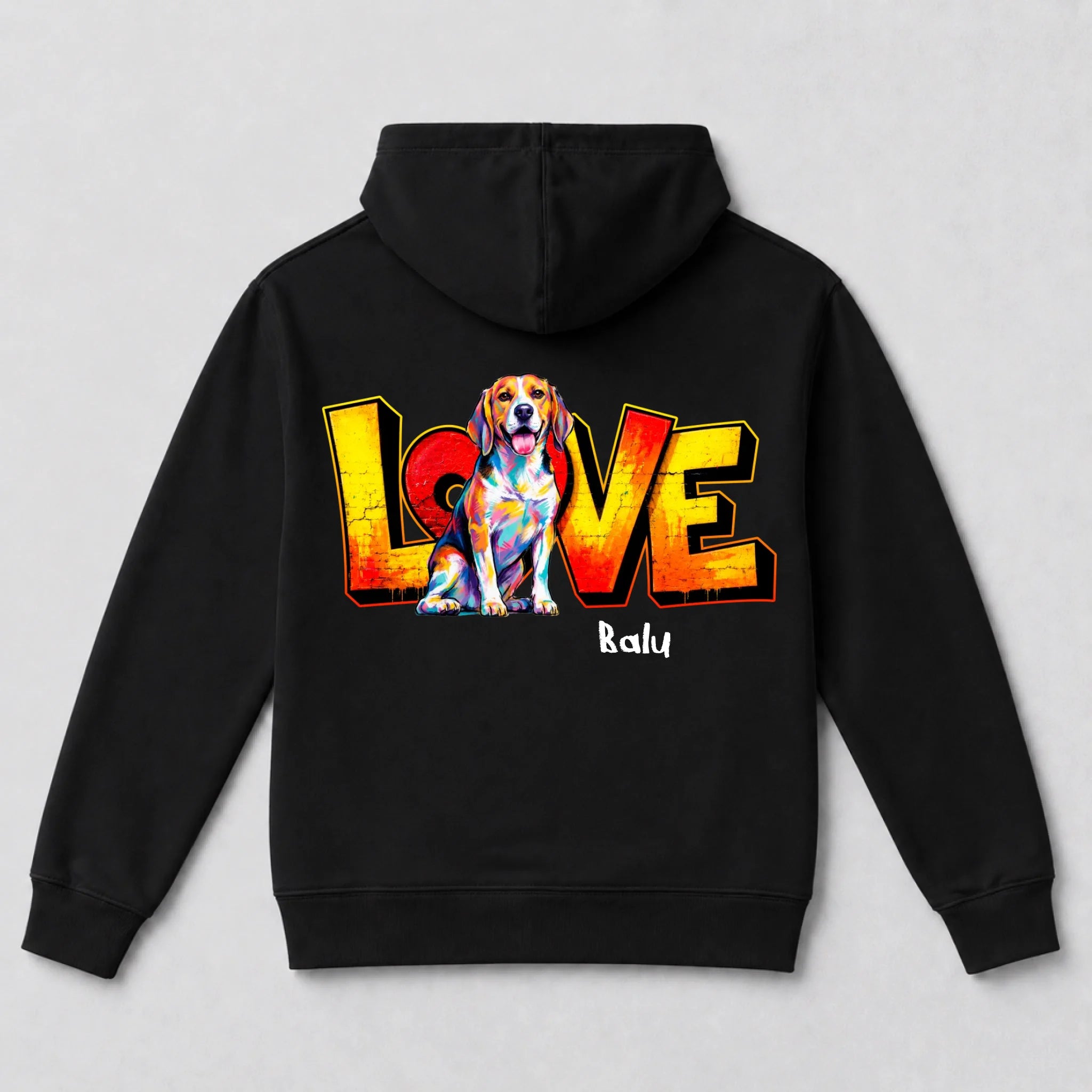 Back hoodie Black