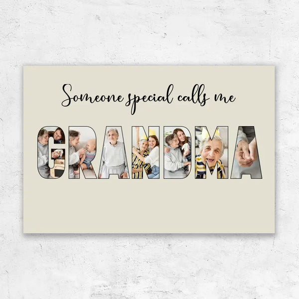 Personalized Canvas "Someone Special Calls Me Grandma"