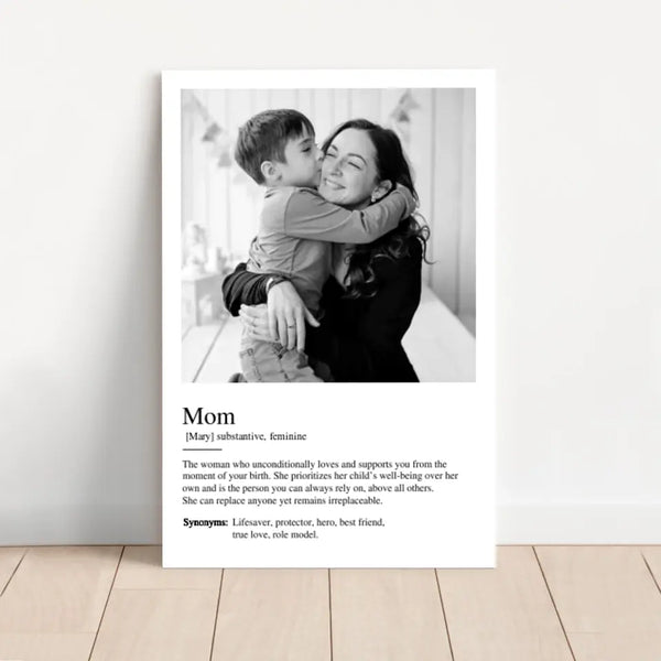 Personalized Canvas "Definition Mom"
