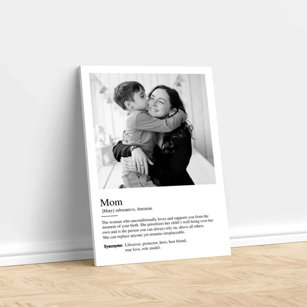 Personalized Canvas "Definition Mom"