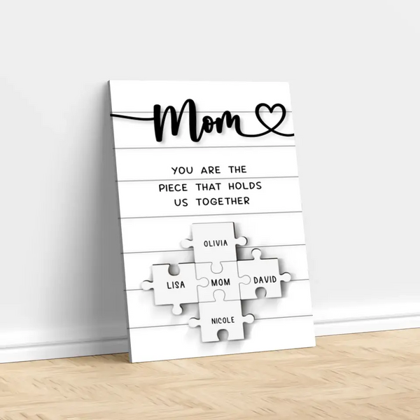 Personalized Canvas "Mom is irreplaceable"