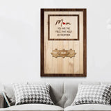 Personalized Canvas "Mom holds us together"