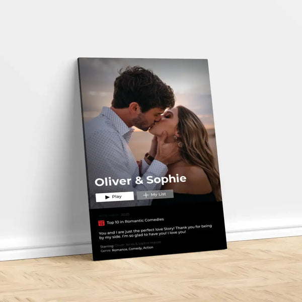 Personalized Canvas "Netflix Cover"