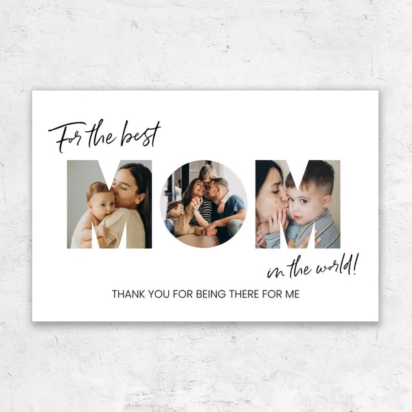 Personalized Canvas "For the best Mom"