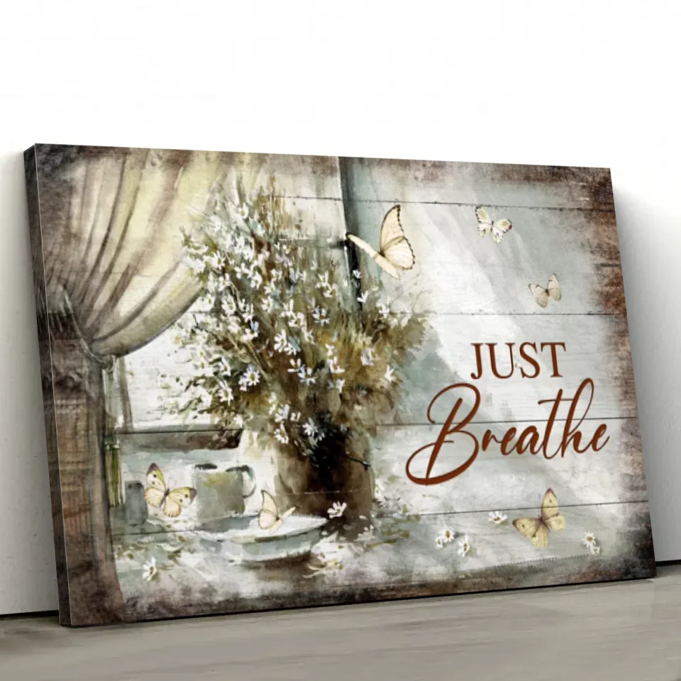 Premium Canvas "Just breathe"