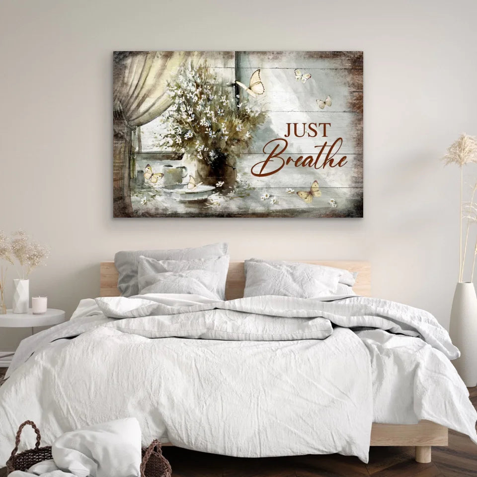 Premium Canvas "Just breathe"