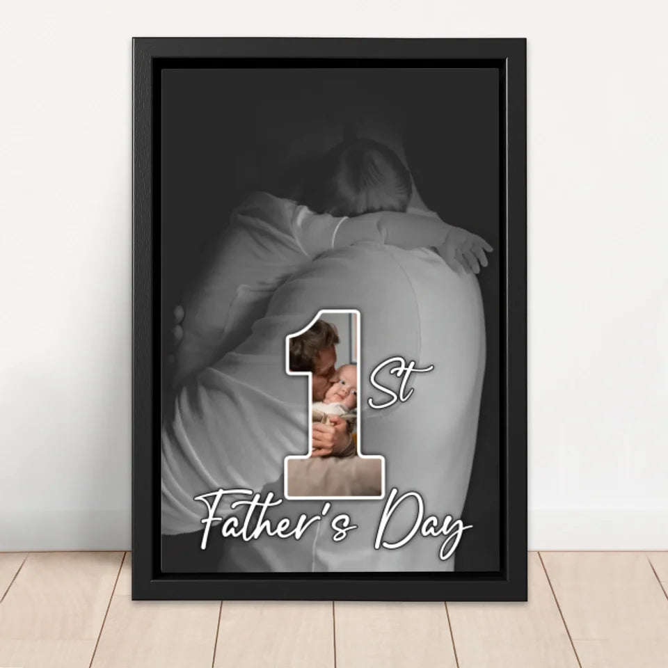 Personalized canvas “The first Father's Day”