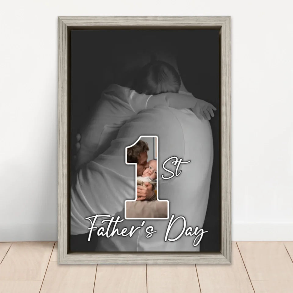 Personalized canvas “The first Father's Day”