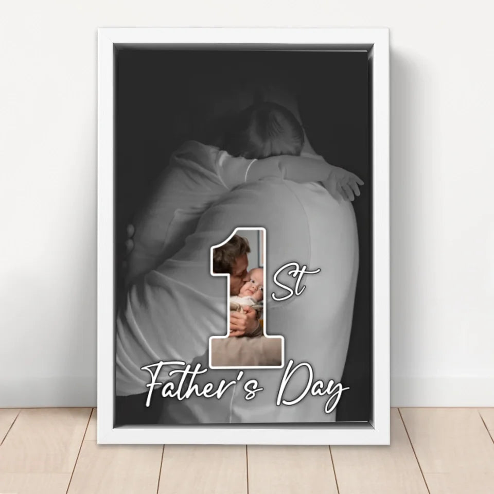 Personalized canvas “The first Father's Day”