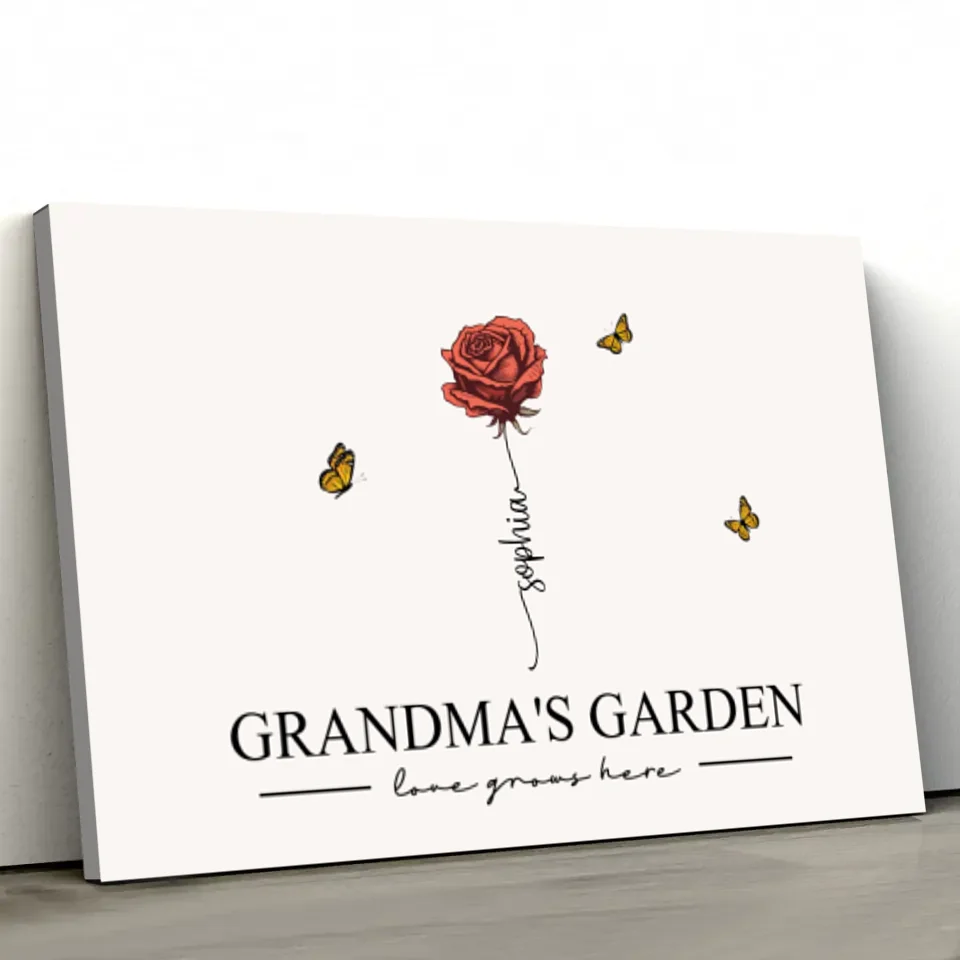 Personalized Canvas “Grandma’s Garden“