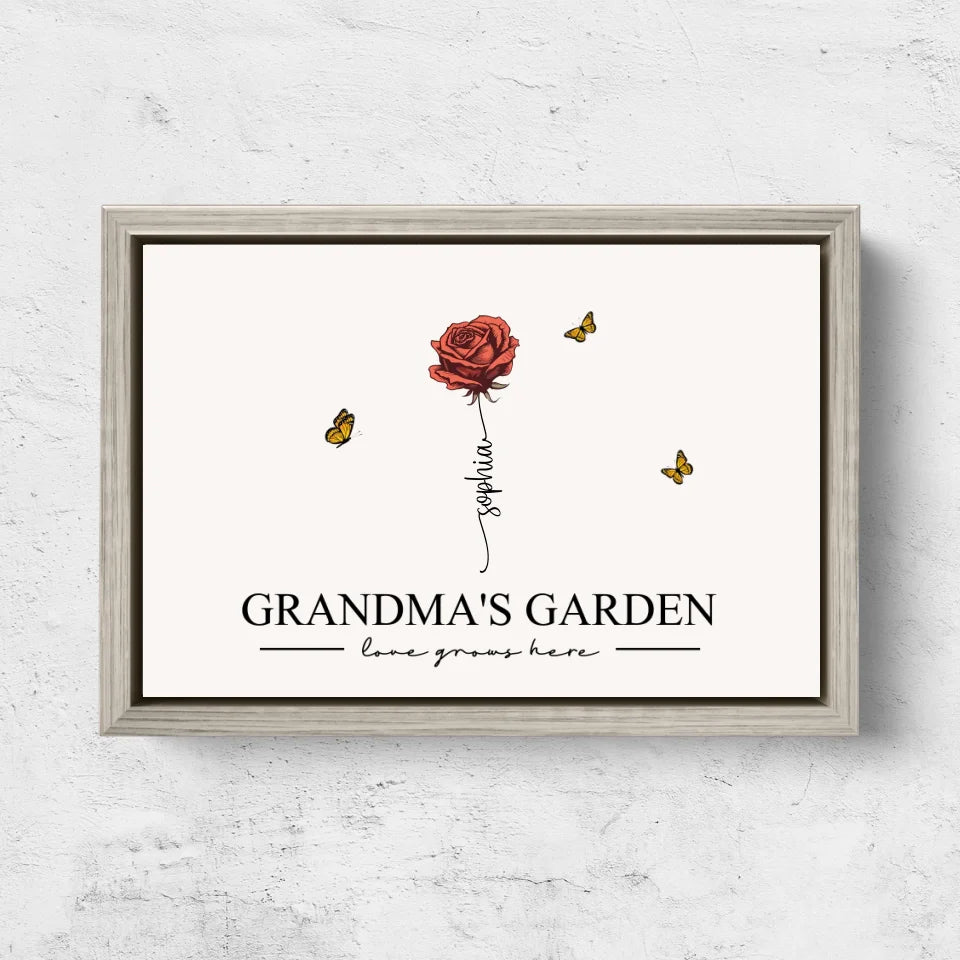 Personalized Canvas “Grandma’s Garden“