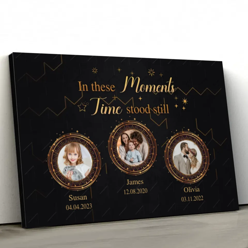 Personalized Canvas "Golden moments"