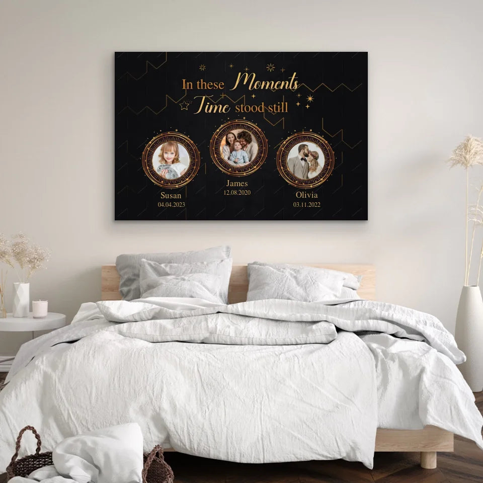 Personalized Canvas "Golden moments"