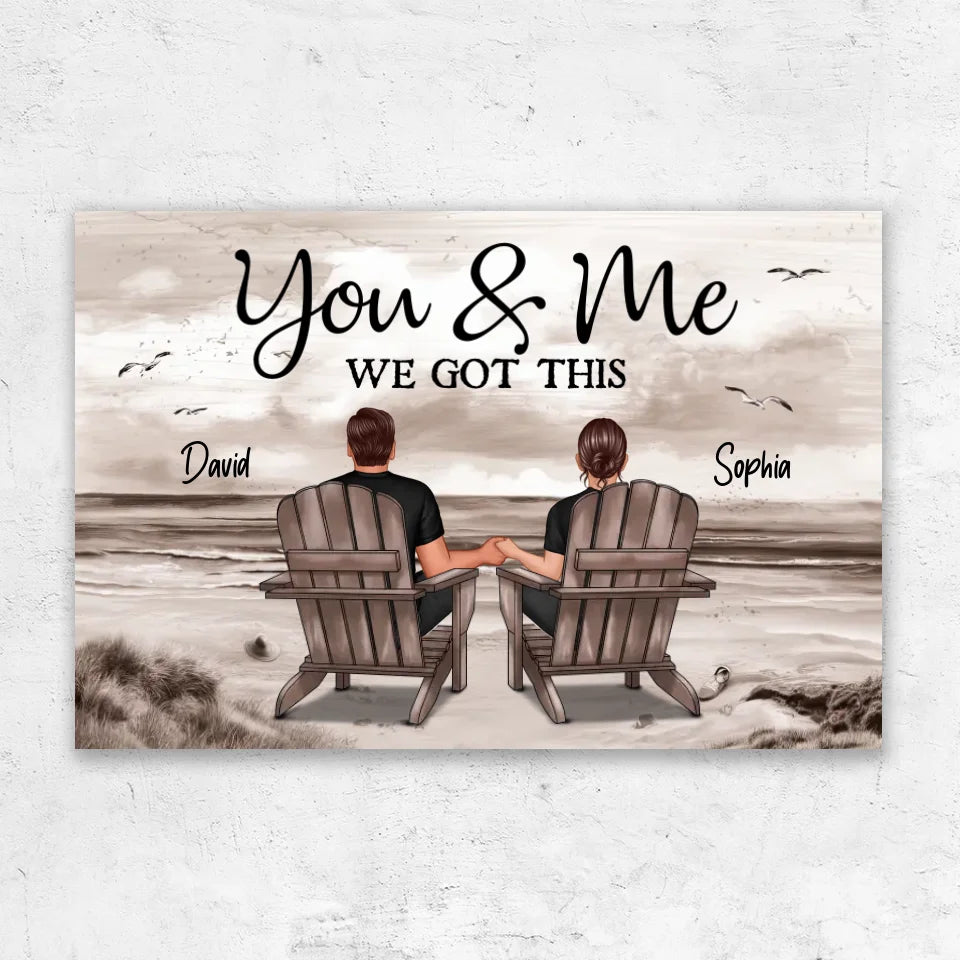 Personalized Canvas "You and me, we got this"