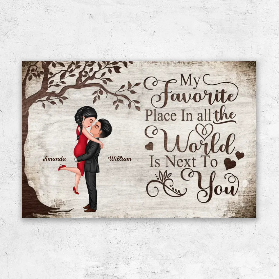 Personalized Canvas "Favorite Place"