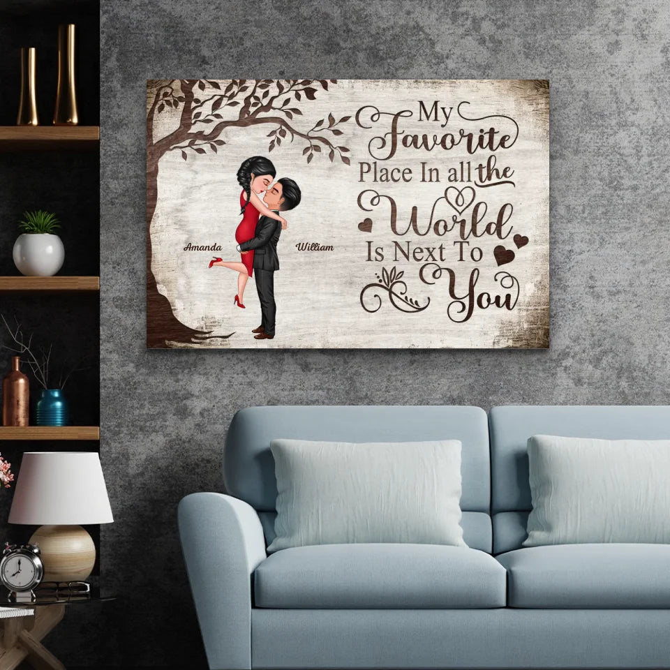 Personalized Canvas "Favorite Place"