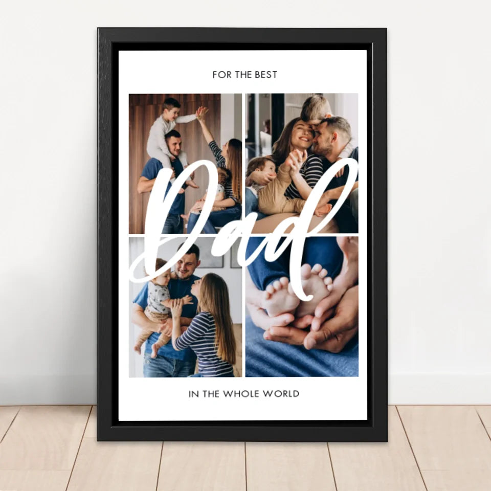 Personalized Canvas "For the best Dad in the world"