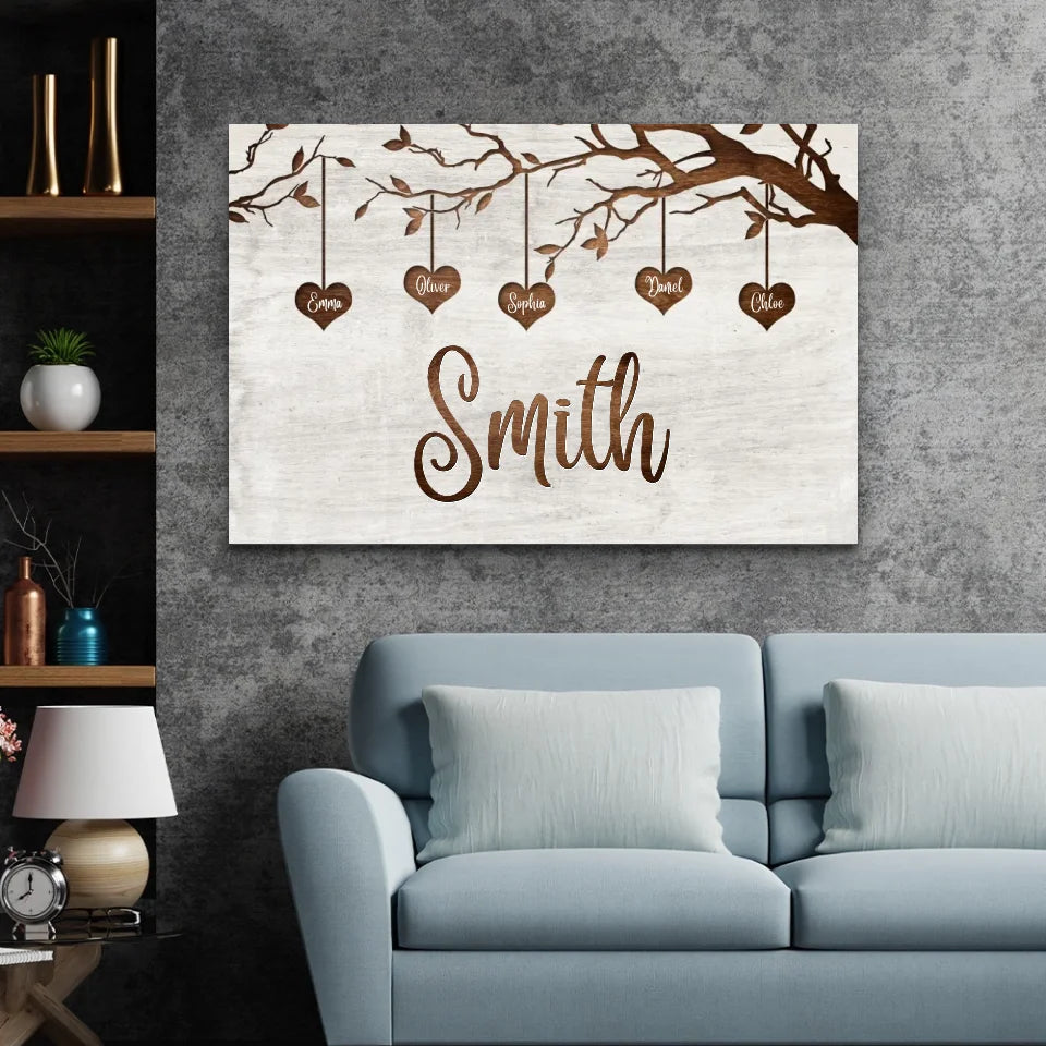 Personalized Canvas "Our Family"