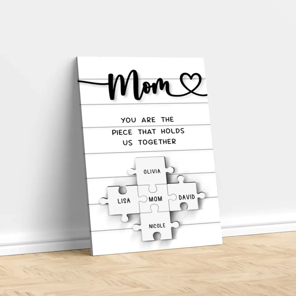 Personalized Canvas "Mom is irreplaceable"