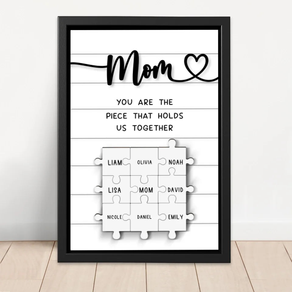 Personalized Canvas "Mom is irreplaceable"